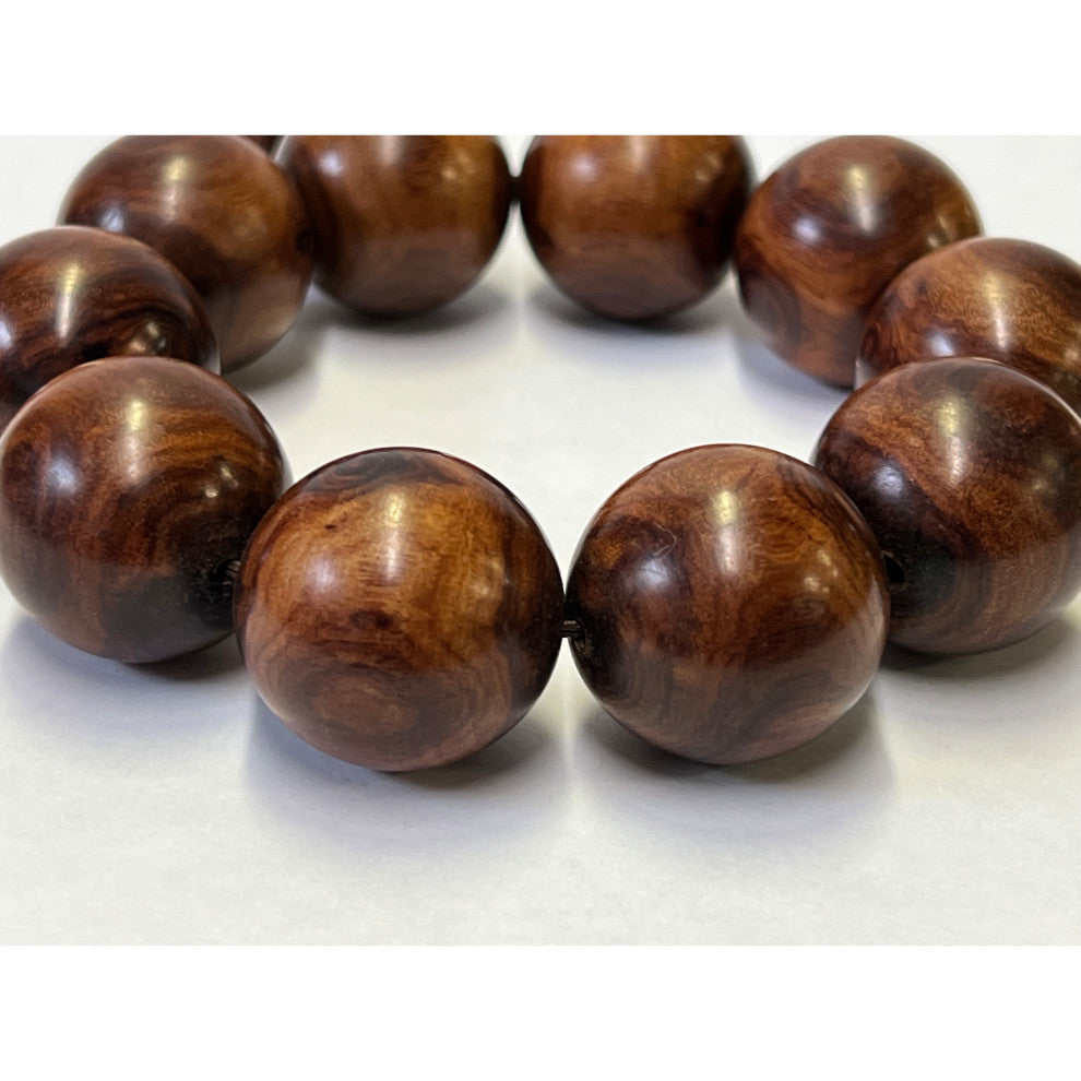 Chinese Huanghuali Rosewood Beads Hand Rosary Praying Bracelet Hws2410