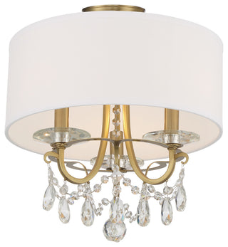 Othello 3 Light Vibrant Gold Ceiling Mount