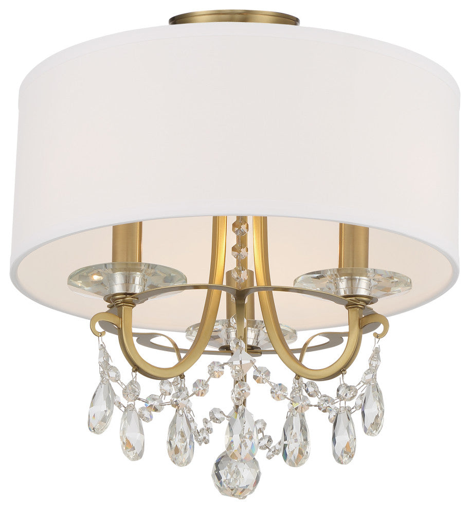 Othello 3 Light Vibrant Gold Ceiling Mount