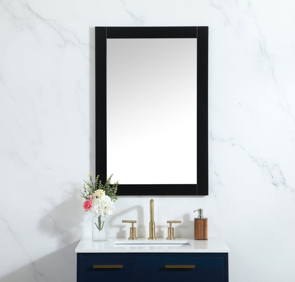 Alice Vanity Mirror, 24"x36", Black
