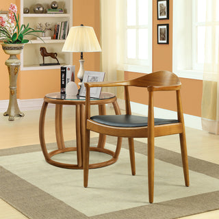 Modern Contemporary Kitchen Wood Dining Side Chair Black