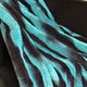 Plutus Teal Black Wild Ocean Faux Fur Luxury Throw Blanket, Throw 60"W x 90"L