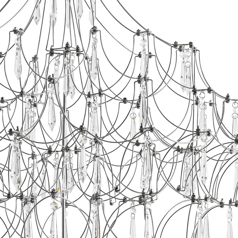 Modern Luxury Firefly Branch Star Led Crystal Chandelier