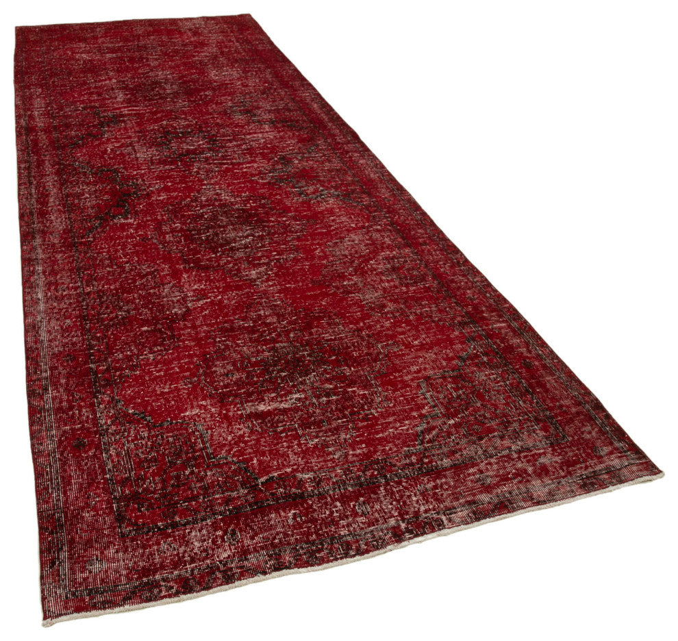 Rug N Carpet - Hand-knotted Anatolian 4' 9" x 12' 10" Rustic Runner Rug