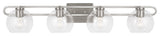 Codyn Four Light Wall / Bath, Brushed Nickel