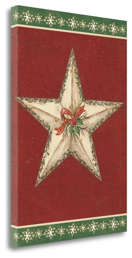 "Holiday Star II" By Jo Moulton, Giclee Print on Gallery Wrap Canvas