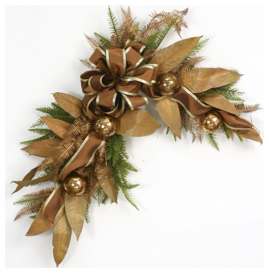 Mirror Trim "L" Shape Bronze on Green, matches XA-142 arrangement