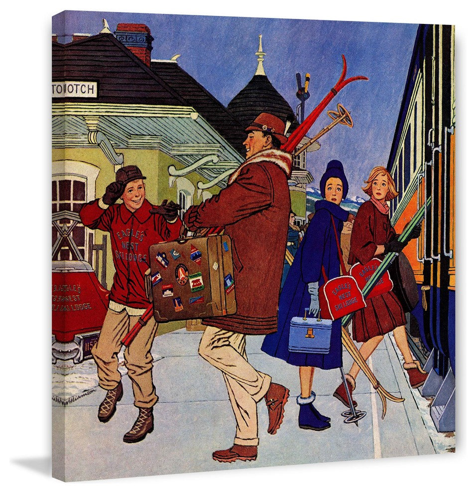 "Wrong Week at the Ski Resort" Print on Canvas by James Williamson