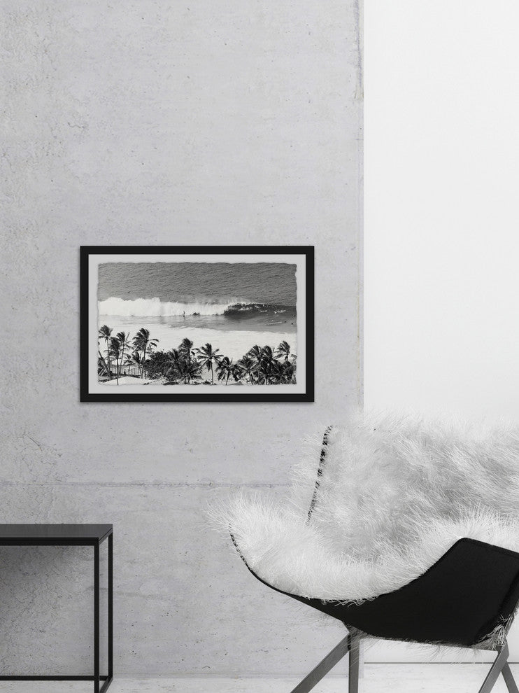 "Surfing Safari" Framed Painting Print, 36"x24"
