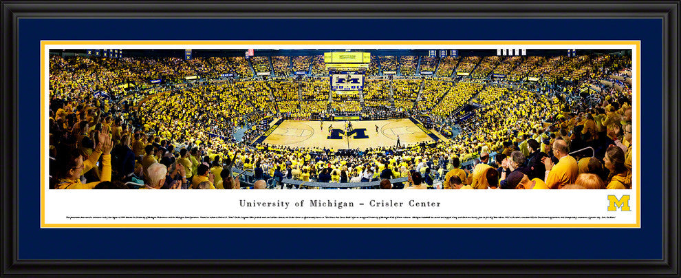 Michigan Wolverine Basketball - Deluxe Frame