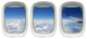 VWAQ Airplane Wing Stickers - Plane Window Clings Clouds Wall Decor VWAQ-PPW27