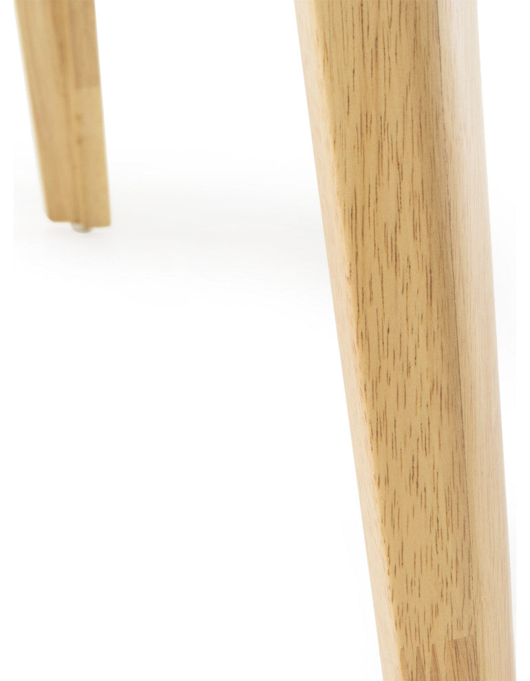 GDF Studio Katherine Mid-Century Modern 5 Piece Dining Set, Dark Gray and Natural Oak