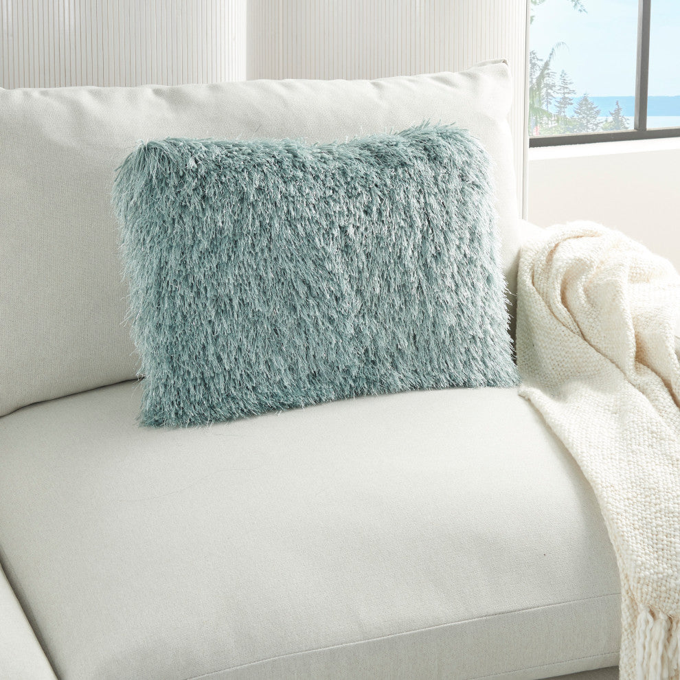 Nourison TL004 Throw Pillow, Celadon, 14" x 20"