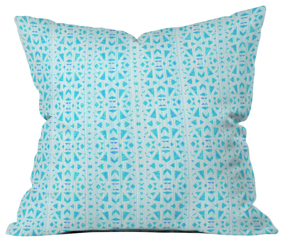 Hadley Hutton Floral Tribe Collection 4 Outdoor Throw Pillow