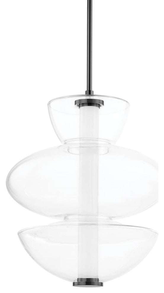 Palermo Large 1-Light Pendant Black Nickel