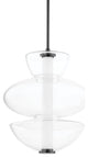 Palermo Large 1-Light Pendant Black Nickel