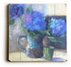 Blue Flower Spout Wooden Sign