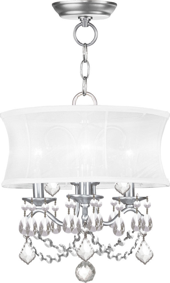 Livex Lighting 3 Light Bn Chain Hang/ceiling Mount - 6303-91
