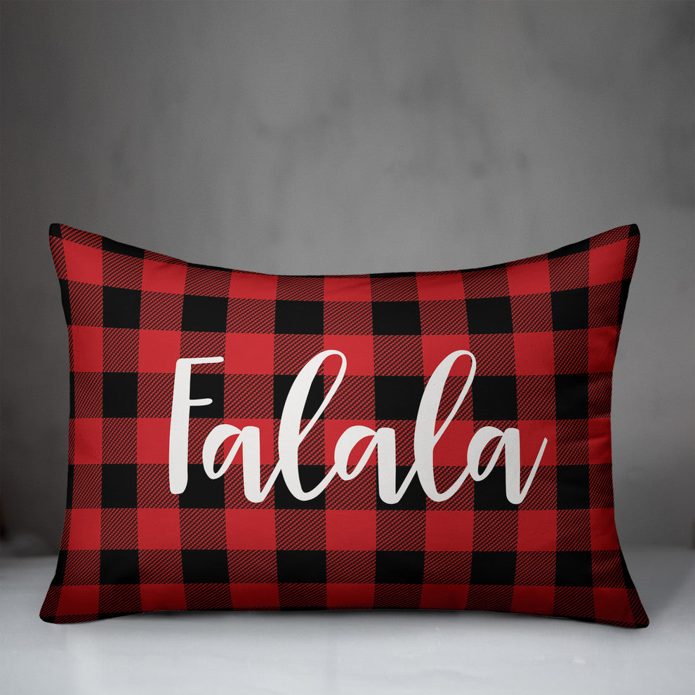 Falala, Buffalo Check Plaid 14x20 Lumbar Pillow