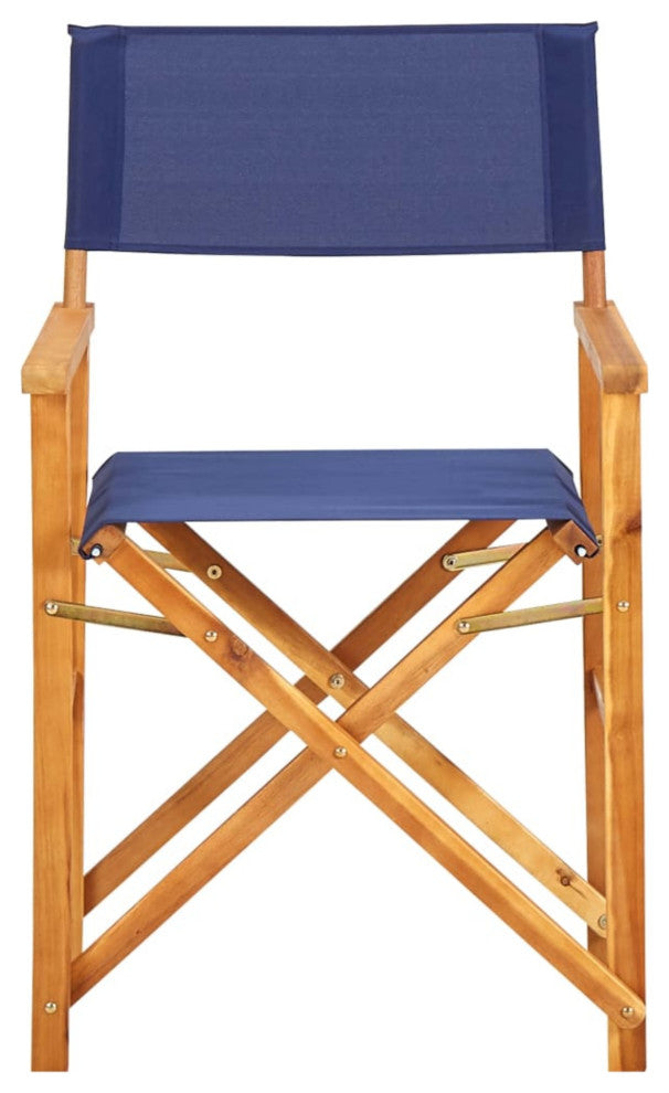 Vidaxl Director's Chair Solid Acacia Wood Blue