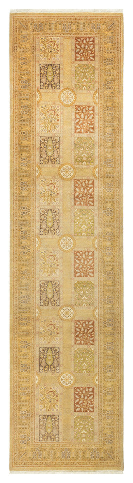 Mogul, One-of-a-Kind Hand-Knotted Runner Ivory, 3'2"x12'6"
