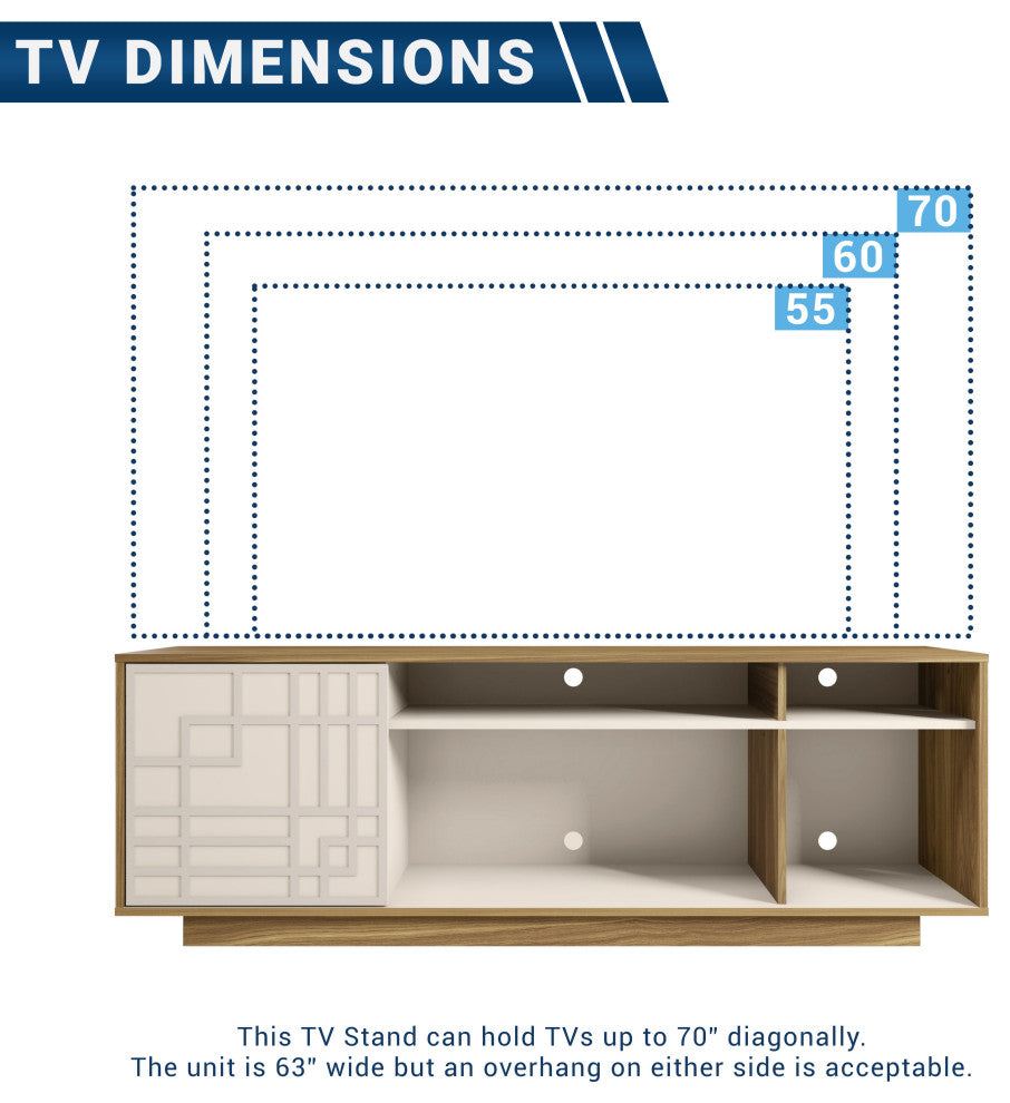 Techni Mobili TV Stand for TV"™s Up to 70"�, Oak