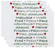 Words of Peace, Word Print Placemat, Green (Set of 4), 18 x 14"