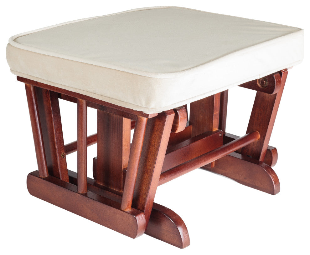 Sleigh Glider with Ottoman, Espresso