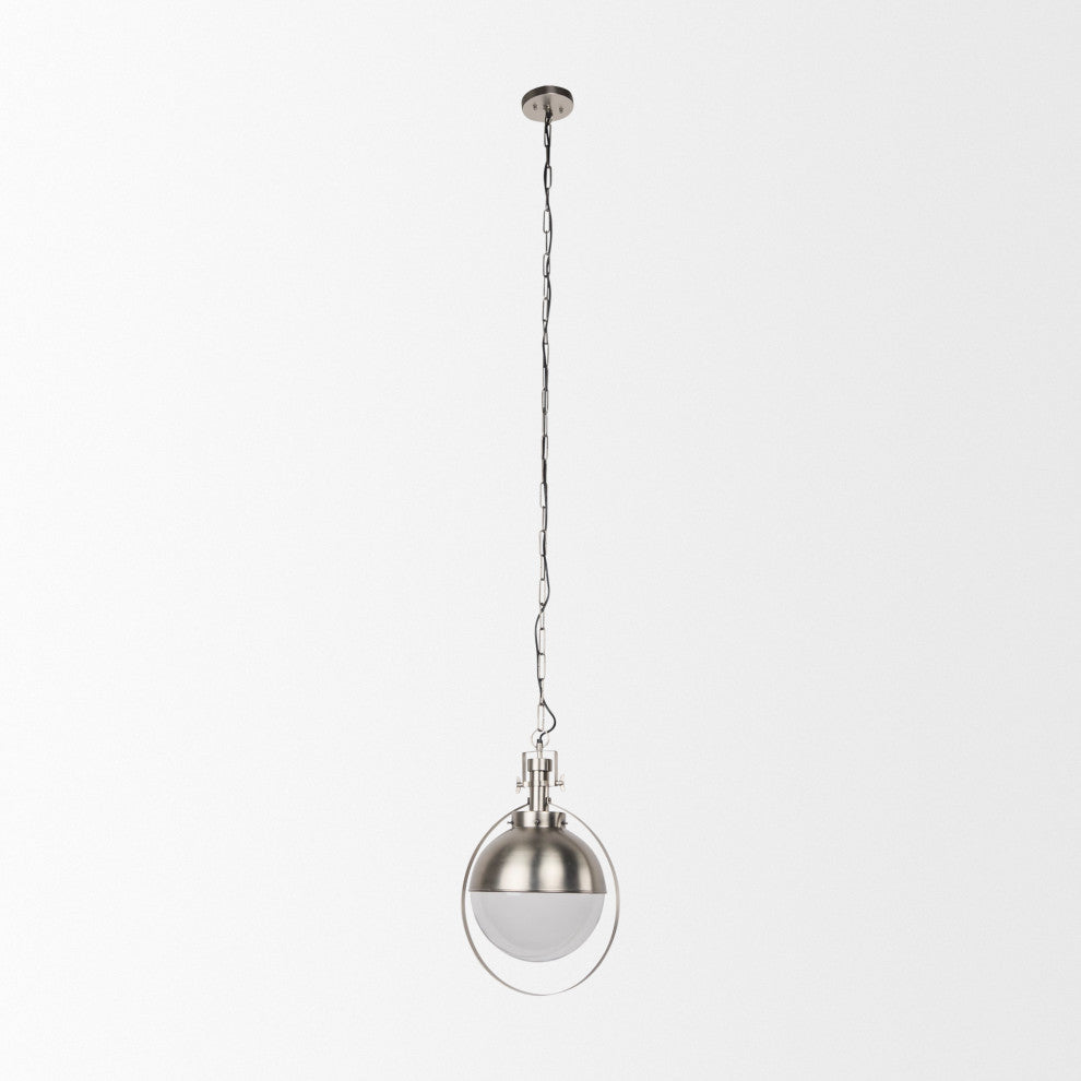 Leighton 15Lx15Wx20H Antique Nickel Pendant Light