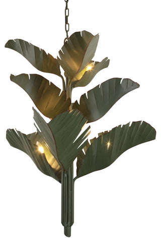 Banana Leaf 9-Lt Chandelier