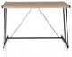 Jet Black and Light Oak USB Desk
