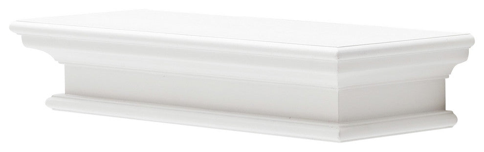 23" Classic White Floating Wall Shelf