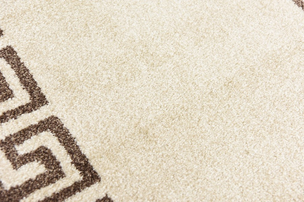 Unique Loom Beige Athens Modern 2' 0 x 6' 0 Runner Rug