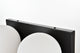 2 Light Black And Frosted White Bath Sconce