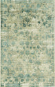 HomeRoots 5' x 7' Viscose Sand or Blue Area Rug