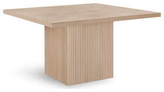 Belinda Beech Wood and Oak Veneer  Dining Table, Oak, 54" W X 54" D, 1 Table