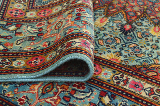 Super Vintage Distressed All Lt. Blue/Rust Rug, 7'1 x 10'1