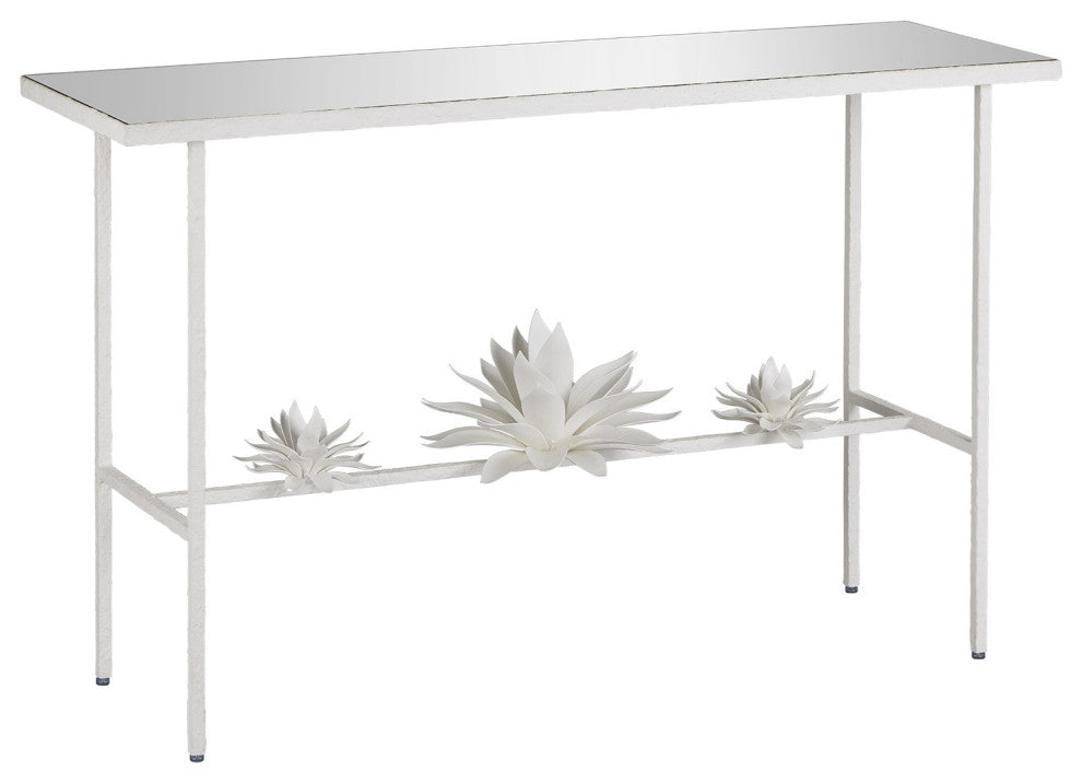 Sisalana White Console Table