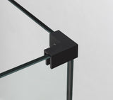 Bromley 60.25"-61.25"x36.375"x72" Frameless Corner Hinged Shower Enclosure
