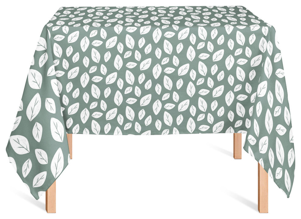 White Leaf Sage 58x58 Tablecloth