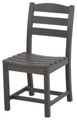 Polywood La Casa Cafe Dining Side Chair, Slate Gray
