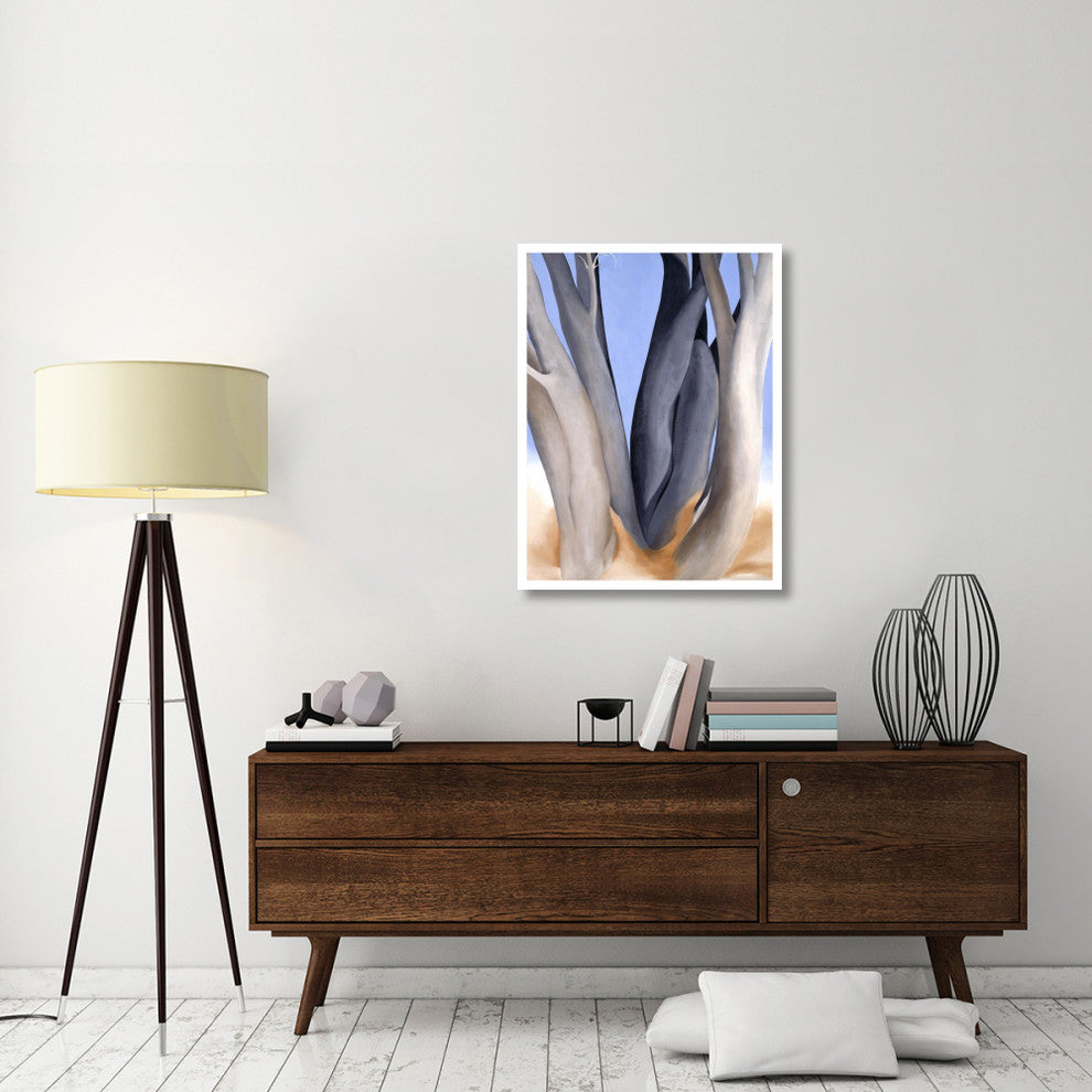 "Dark Tree Trunks, 1946" Digital Paper Print by Georgia O'Keeffe, 29"x38"