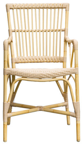 Piano Outdoor Dining Armchair, Natural