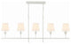 CRYSTORAMA Broche 5 Light Matte White Chandelier