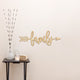 Family Right Arrow Wood Sign Home Decor Unfinished, 18"x7"