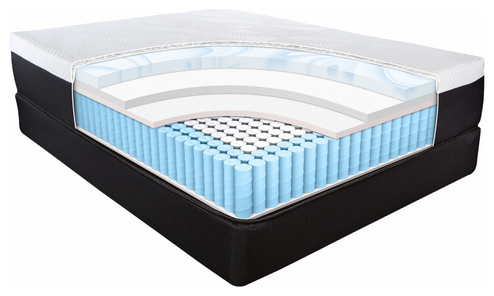 13" Hybrid Lux Memory Foam And Wrapped Coil Mattress Twin