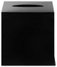 Nexio Boutique Tissue Box Cover, Black Stainless Steel