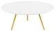 Lippa 36" Round Wood Top Coffee Table with Tripod Base