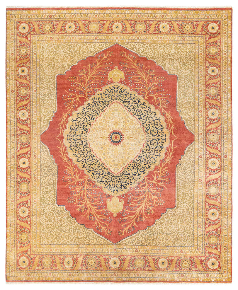 Mogul, One-of-a-Kind Hand-Knotted Area Rug Orange, 8'0"x9'10"