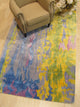 Multi-Colored Contemporary Abstract Bamboo Picaso Area Rug